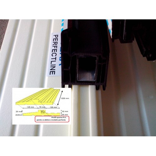 Pervaz cald-Profil polistiren extrudat XPS